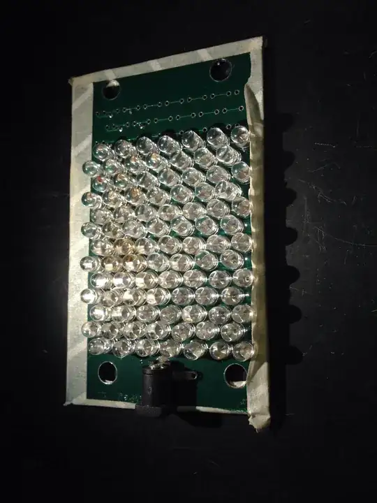 Front of array