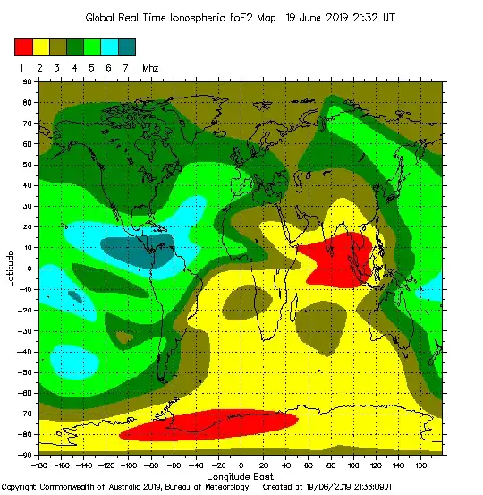 Refresh to see current global ionospheric propagation conditions
