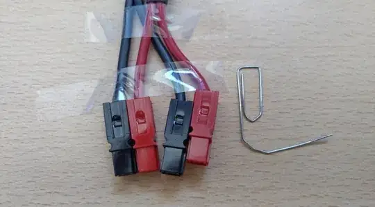 prepare - break apart connectors, unbend paperclip