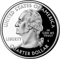 United States of America Quarter-Dollar with Washington in profile