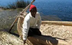 An indigenous fisherman from Lake Titicaca.