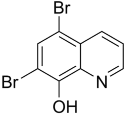 Skeletal formula of broxyquinoline
