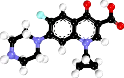 ciprofloxacin molecule