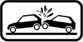 Accident - Estonian road sign