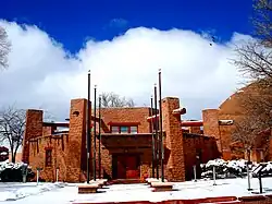 A photograph of the building of the Navajo Nation Council Chambers in Window Rock, Arizona