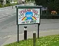 "Thank You NHS" sign outside a restaurant in East Dunbartonshire
