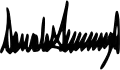 Donald Trump's signature