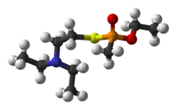 Ball-and-stick model of VM
