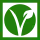 A vegan symbol