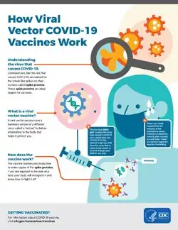 CDC poster explaining viral vector vaccines