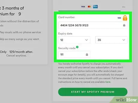 Image titled Upgrade from Free to Premium on Spotify Step 8