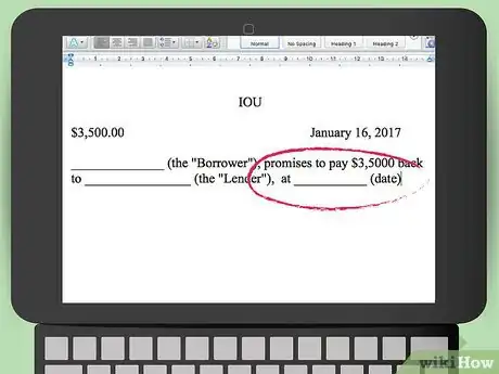 Image titled Write an IOU Step 2