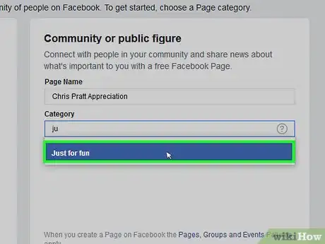 Image titled Create a Facebook Fan Page Step 6
