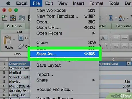 Image titled Make a Personal Budget on Excel Step 7