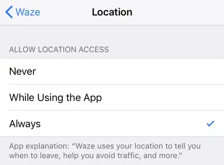 Image titled Mark Your Public Parking Spot on Waze on iPhone or iPad Step 1.png