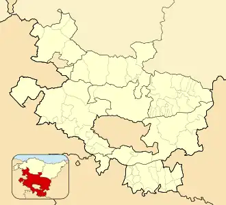 Urkabustaiz is located in Álava