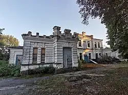 Neglected palace building
