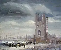 Market Among the Ruins of Ypres (1920), Library and Archives Canada