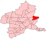 Location of Azuma in Gunma Prefecture
