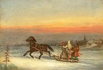 The River Road, oil on canvas, 1855, National Gallery