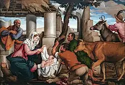 Jacopo Bassano Adoration of the Shepherds, 9 × 142&nbsp;cm