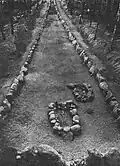 Excavated long barrow, Poland