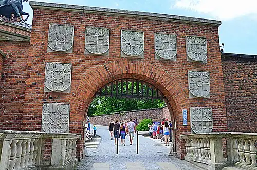 Wawel Coat of Arms Gate Kraków, Poland