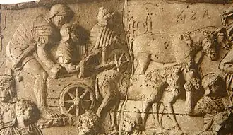 Roman imperial era mobile field artillery (carroballistae)