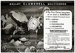 Vintage Advertising of Gallet Multichron