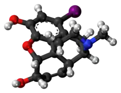 1-Iodomorphine molecule