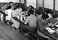 Dining hall of Yiftah, 1952