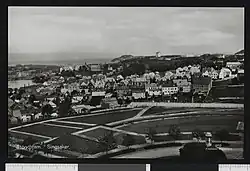 View of the neighbourhood seen from Gløshaugen.