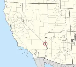 Location of Fort Mojave Indian Reservation