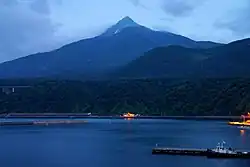 Mount Rishiri view from Oshidomari Port