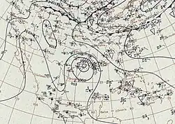 The hurricane approaches southeast Texas, where it would make landfall near Galveston, Texas on September 8.