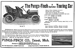 1904 Pungs-Finch advertisement in Motor World Magazine