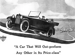1916 Saxon advertisement