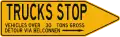 Trucks stop weight limit detour