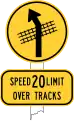 Railway crossing ahead (Ontario) (1955)