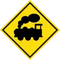 Railroad crossing ahead