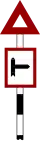 Side road to right