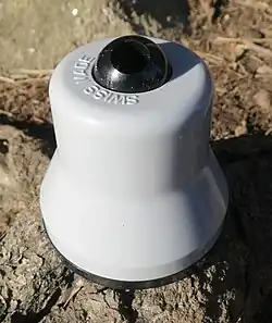 A Swiss Gedess sharpener where sharpening is accomplished by swirling hand rotation