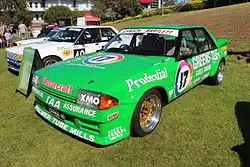 A replica of Dick Johnsons XE Falcon Race Car