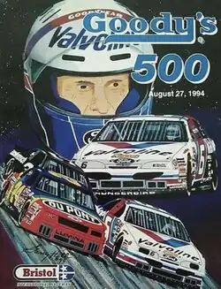 The 1994 Goody's 500 program cover, featuring Mark Martin.