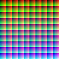 Image 11This image (when viewed in full size, 1000 pixels wide) contains 1 million pixels, each of a different color.