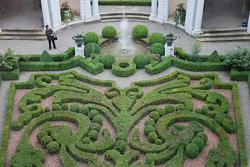 Garden of the Tessin Palace, Stockholm, Sweden, by Nicodemus Tessin the Younger, 1692–1700[157]