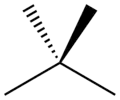Stereo, skeletal formula of neopentane
