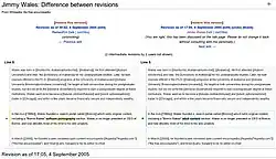 First of three side-by-side diffs