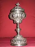 Silver Baroque Ciborium, Church of St Peter, Ayerbe, 18th century