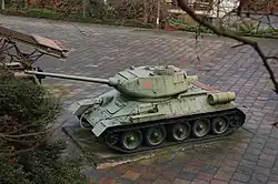 T-34/85 tank, top view